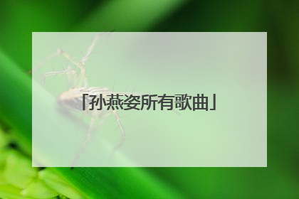 孙燕姿所有歌曲