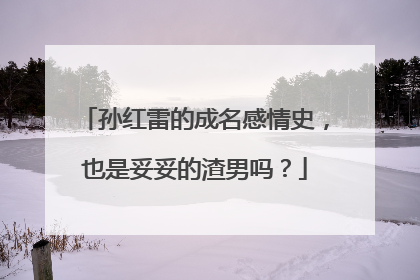 孙红雷的成名感情史,也是妥妥的渣男吗?