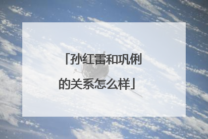 孙红雷和巩俐的关系怎么样