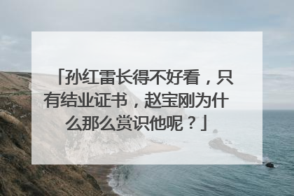 孙红雷长得不好看，只有结业证书，赵宝刚为什么那么赏识他呢？