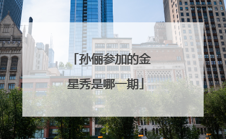 孙俪参加的金星秀是哪一期