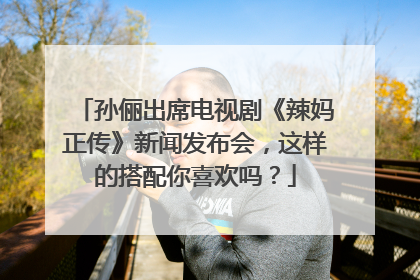 孙俪出席电视剧《辣妈正传》新闻发布会，这样的搭配你喜欢吗？