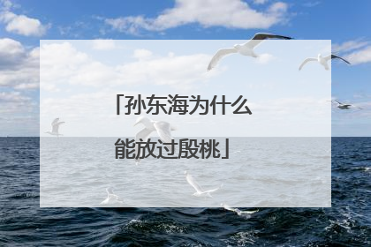 孙东海为什么能放过殷桃