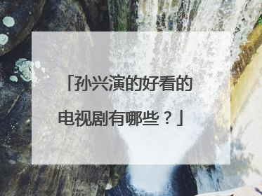 孙兴演的好看的电视剧有哪些？