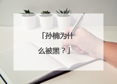 孙楠为什么被黑？