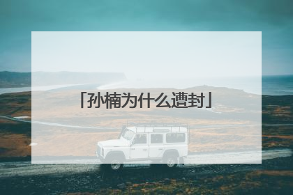 孙楠为什么遭封