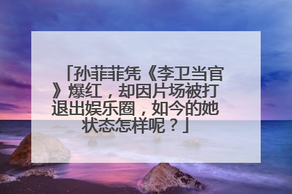 孙菲菲凭《李卫当官》爆红，却因片场被打退出娱乐圈，如今的她状态怎样呢？