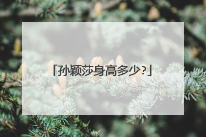 孙颖莎身高多少?