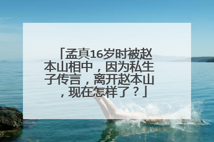 孟真16岁时被赵本山相中，因为私生子传言，离开赵本山，现在怎样了？