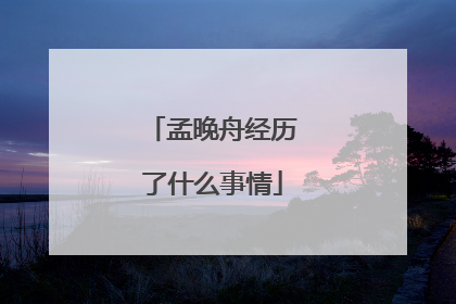 孟晚舟经历了什么事情