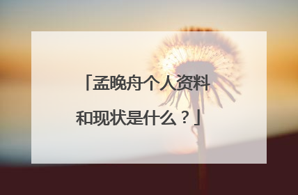 孟晚舟个人资料和现状是什么?