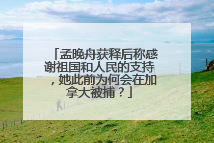 孟晚舟获释后称感谢祖国和人民的支持,她此前为何会在加拿大被捕?