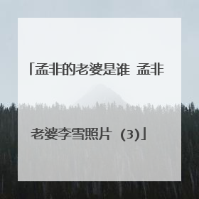 孟非的老婆是谁 孟非老婆李雪照片 (3)