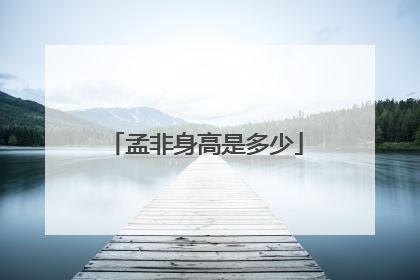 孟非身高是多少