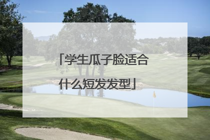 学生瓜子脸适合什么短发发型