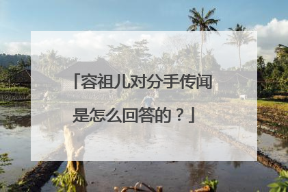 容祖儿对分手传闻是怎么回答的？