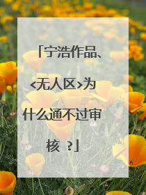 宁浩作品、<无人区>为什么通不过审核 ?