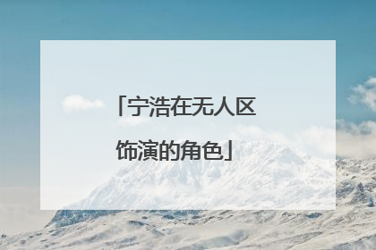 宁浩在无人区饰演的角色