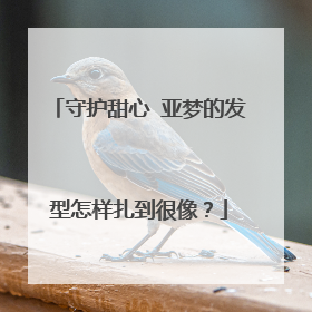 守护甜心 亚梦的发型怎样扎到很像？