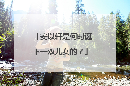 安以轩是何时诞下一双儿女的？