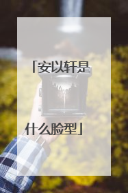 安以轩是什么脸型