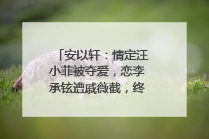 安以轩:情定汪小菲被夺爱,恋李承铉遭戚薇截,终嫁富豪却当后妈