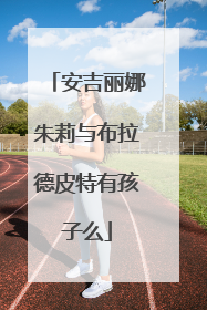 安吉丽娜朱莉与布拉德皮特有孩子么