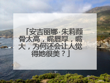 安吉丽娜·朱莉颧骨太高，嘴唇厚，嘴大，为何还会让人觉得她很美？