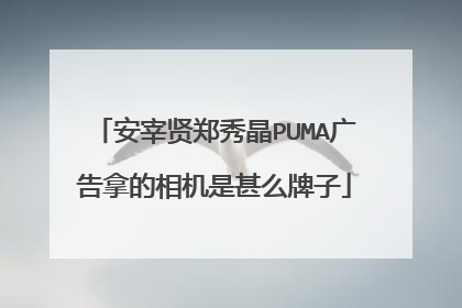安宰贤郑秀晶PUMA广告拿的相机是甚么牌子