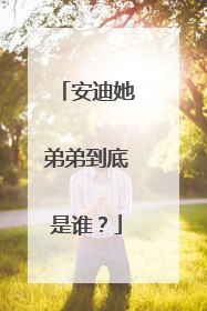 安迪她弟弟到底是谁？