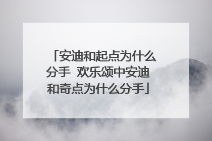 安迪和起点为什么分手 欢乐颂中安迪和奇点为什么分手