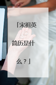 宋祖英简历是什么？