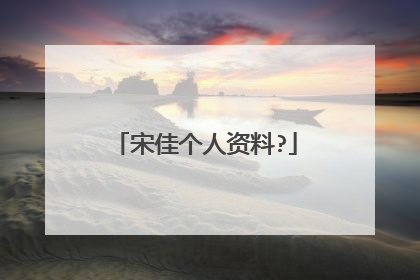 宋佳个人资料?