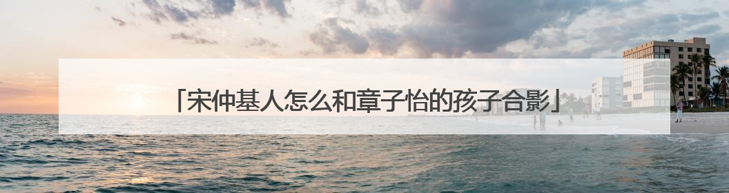 宋仲基人怎么和章子怡的孩子合影