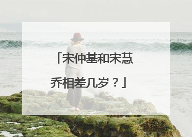 宋仲基和宋慧乔相差几岁？