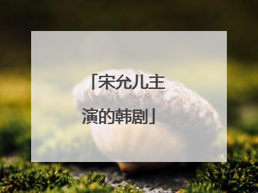 宋允儿主演的韩剧