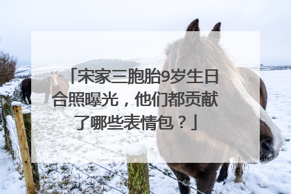 宋家三胞胎9岁生日合照曝光，他们都贡献了哪些表情包？