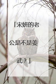 宋妍的老公是不是姜武？