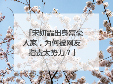 宋妍霏出身富豪人家，为何被网友指责太势力？