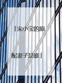 宋小宝的原配妻子是谁