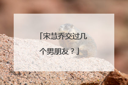 宋慧乔交过几个男朋友?