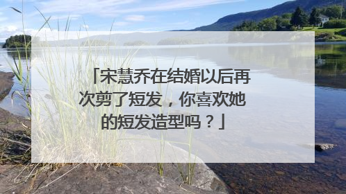 宋慧乔在结婚以后再次剪了短发，你喜欢她的短发造型吗？