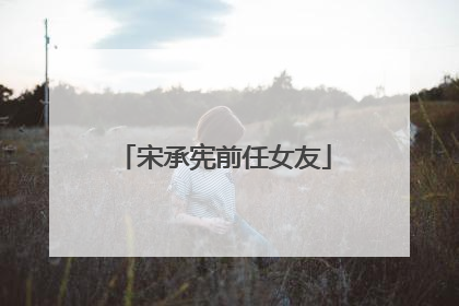 宋承宪前任女友