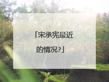 宋承宪最近的情况?