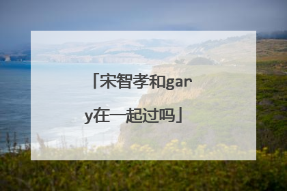 宋智孝和gary在一起过吗
