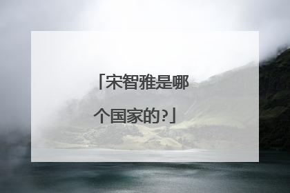 宋智雅是哪个国家的?