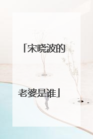 宋晓波的老婆是谁