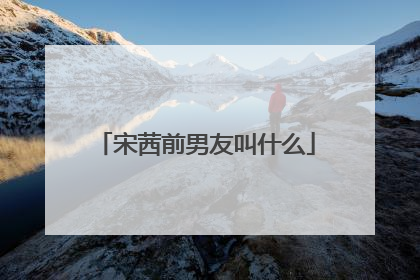 宋茜前男友叫什么