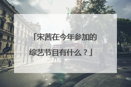 宋茜在今年参加的综艺节目有什么？
