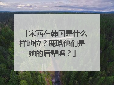 宋茜在韩国是什么样地位？鹿晗他们是她的后辈吗？